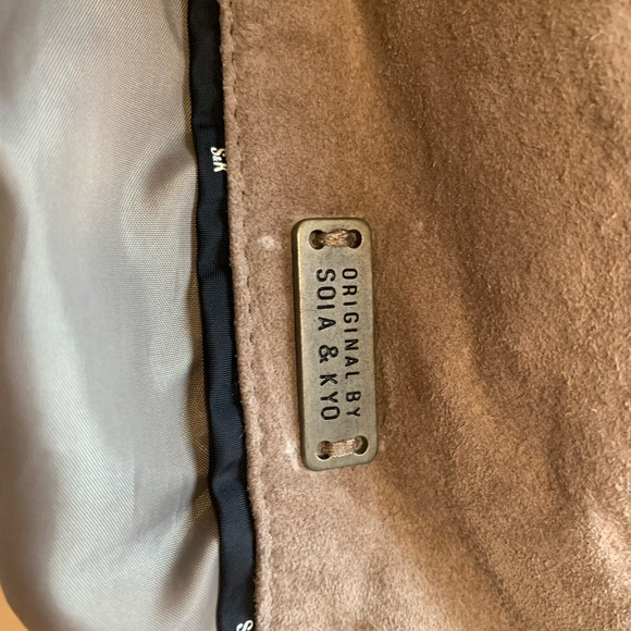 Soia & Kyo Leather /suede moto style Jacket - Picture 11 of 14